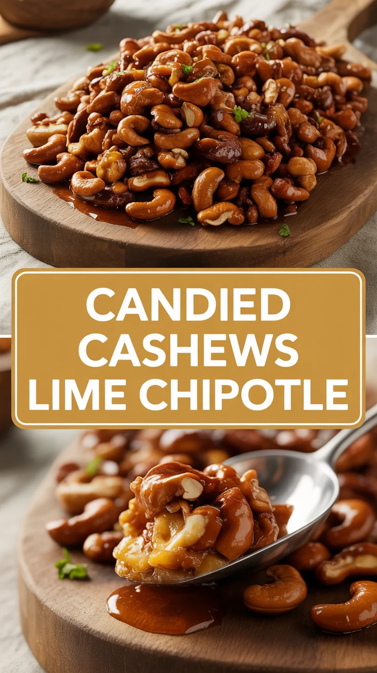 Candied Cashews Lime Chipotle