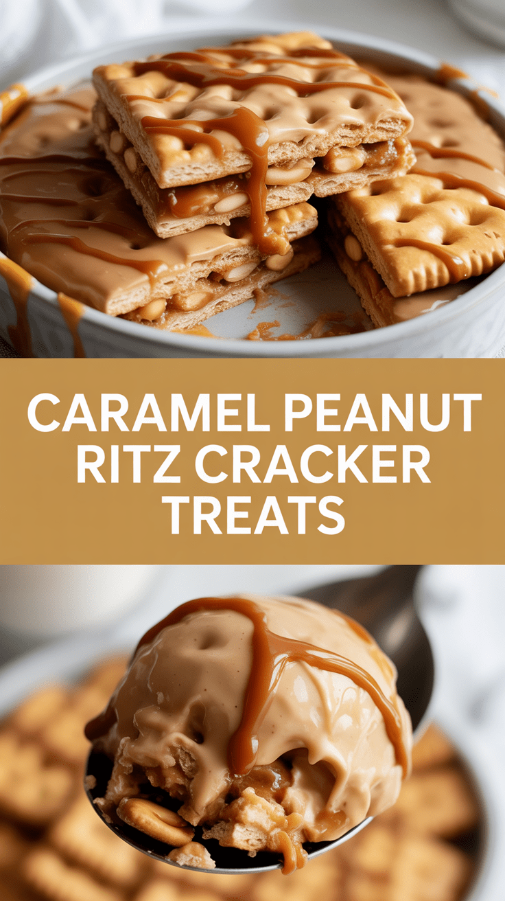 Caramel Peanut Ritz Cracker Treats