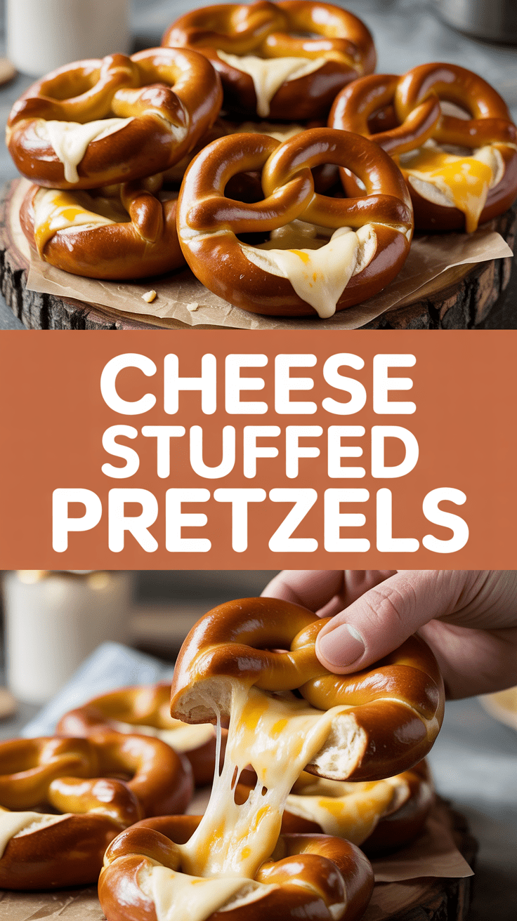Cheese Stuffed Pretzels