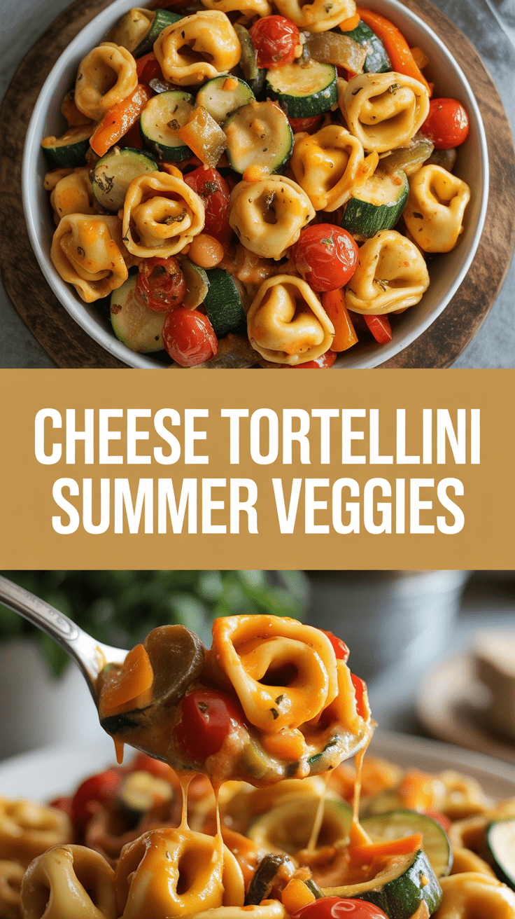 Cheese Tortellini Summer Veggies