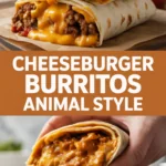 Cheeseburger Burritos Animal Style