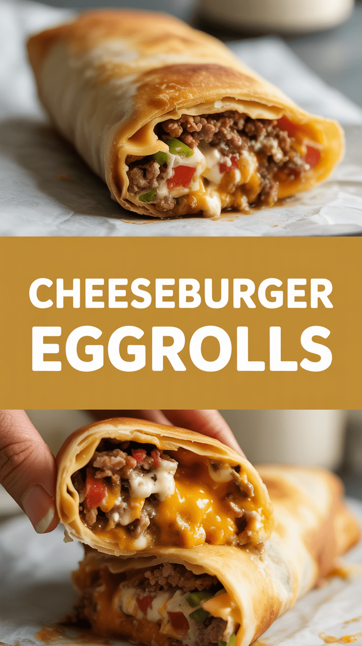 Cheeseburger Eggrolls