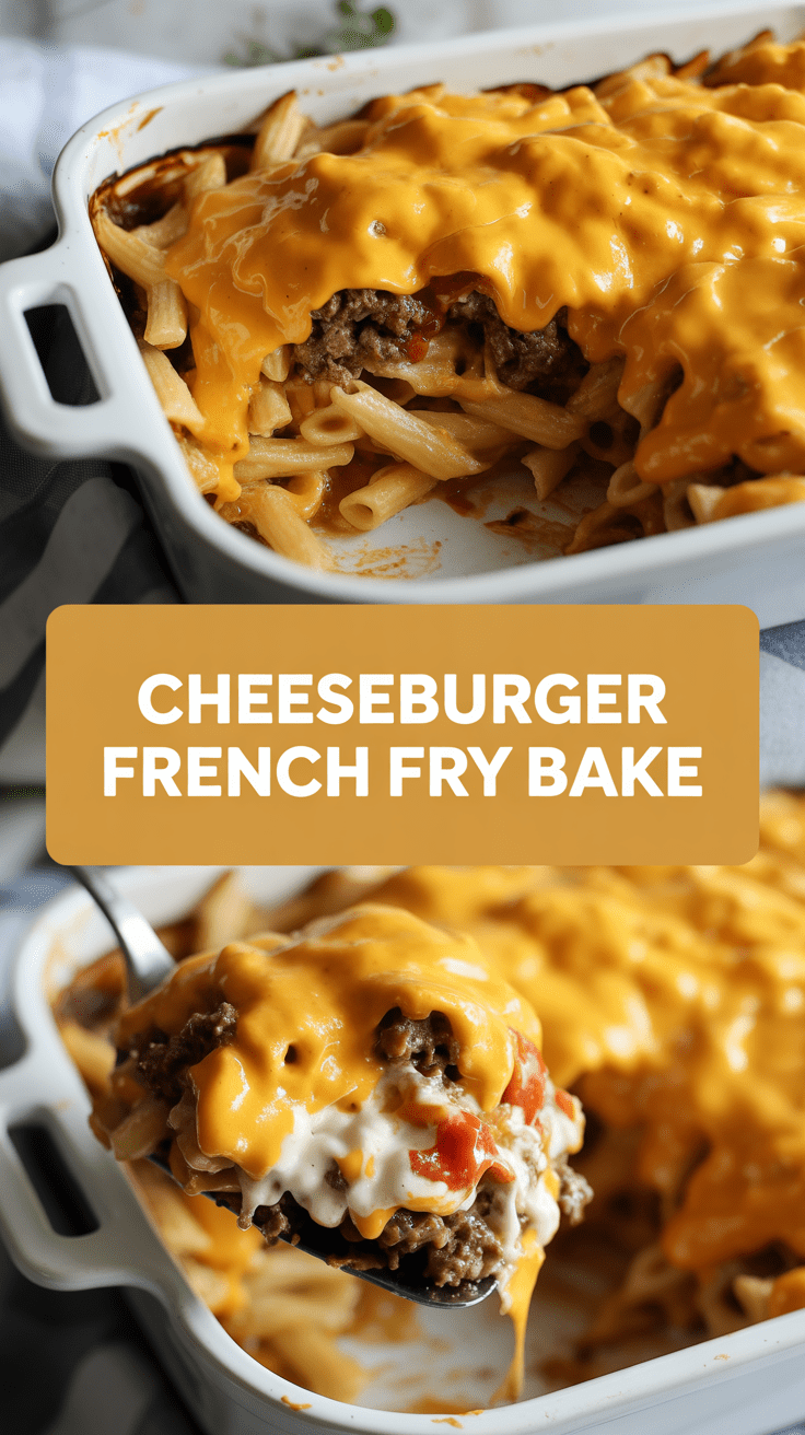 Cheeseburger French Fry Bake