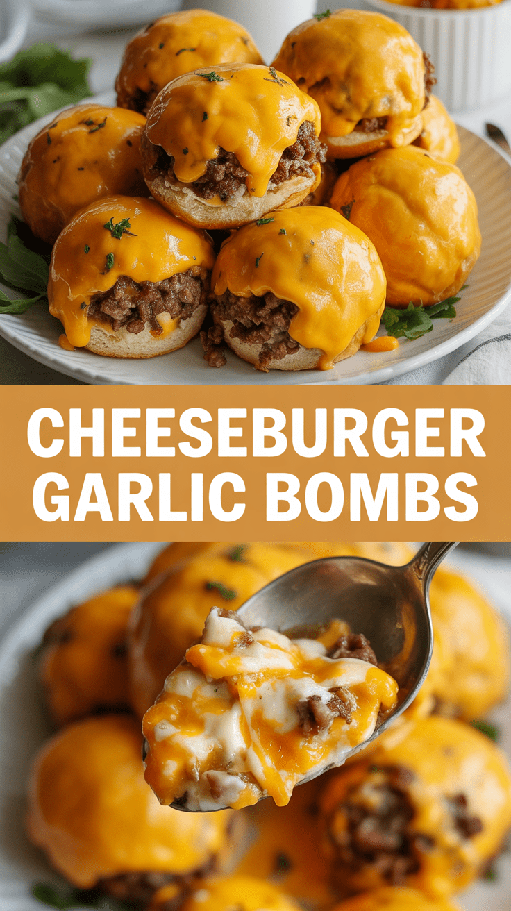 Cheeseburger Garlic Bombs