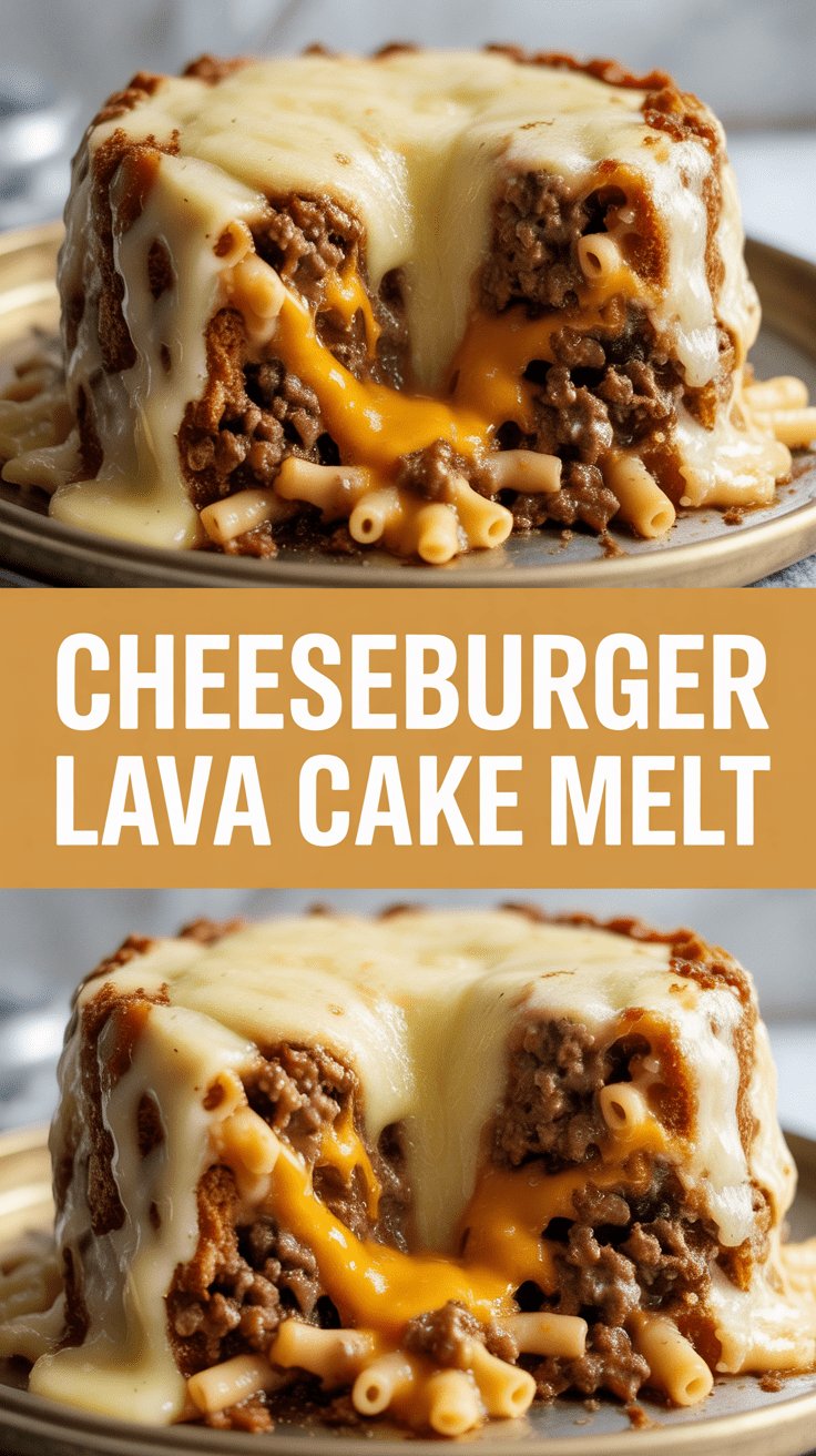 Cheeseburger Lava Cake Melt