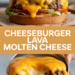 Cheeseburger Lava Molten Cheese