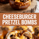 Cheeseburger Pretzel Bombs