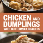 Chicken and Dumplings with Buttermilk Biscuits Chicken and Dumplings with Buttermilk Biscuits