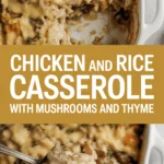 Chicken and Rice Casserole with Mushrooms and Thyme Chicken and Rice Casserole with Mushrooms and Thyme