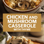 Chicken and mushroom casserole with thyme Chicken and mushroom casserole with thyme