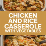 Chicken and rice casserole with vegetables Chicken and rice casserole with vegetables