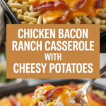 Chicken bacon ranch casserole with cheesy potatoes Chicken bacon ranch casserole with cheesy potatoes