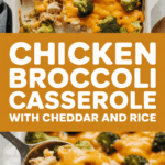 Chicken broccoli casserole with cheddar and rice Chicken broccoli casserole with cheddar and rice