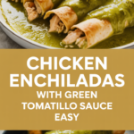 Chicken enchiladas with green tomatillo sauce easy