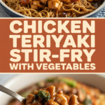 Chicken teriyaki stir-fry with vegetables