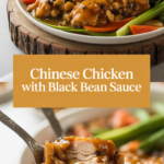 Chinese chicken with black bean sauce Chinese chicken with black bean sauce