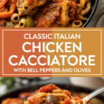 Classic Italian Chicken Cacciatore with Bell Peppers and Olives Classic Italian Chicken Cacciatore with Bell Peppers and Olives