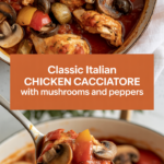 Classic Italian Chicken Cacciatore with Mushrooms and Peppers