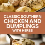 Classic Southern Chicken and Dumplings with Herbs