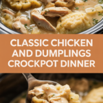 Classic chicken and dumplings crockpot dinner