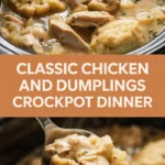 Classic chicken and dumplings crockpot dinner