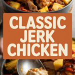 Classic jerk chicken with grilled pineapple