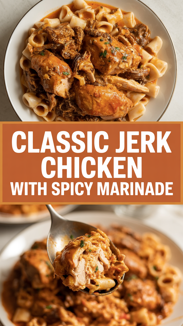 Classic jerk chicken with spicy marinade