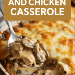 Creamy mushroom and chicken casserole