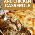 Creamy mushroom and chicken casserole