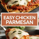 Easy Chicken Parmesan with Fresh Mozzarella and Basil