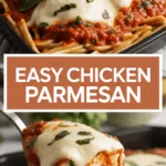 Easy Chicken Parmesan with Fresh Mozzarella and Basil