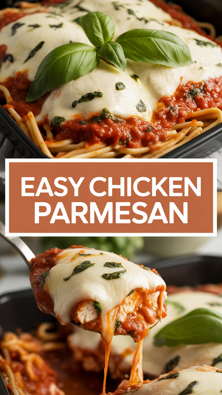 Easy Chicken Parmesan with Fresh Mozzarella and Basil