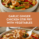 Garlic Ginger Chicken Stir Fry with Vegetables