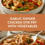 Garlic Ginger Chicken Stir Fry with Vegetables Garlic Ginger Chicken Stir Fry with Vegetables