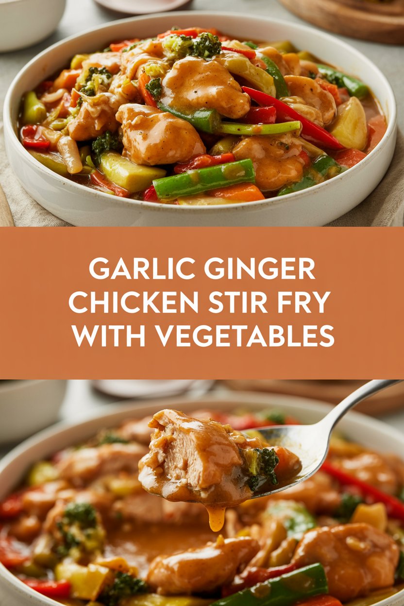 Garlic Ginger Chicken Stir Fry with Vegetables