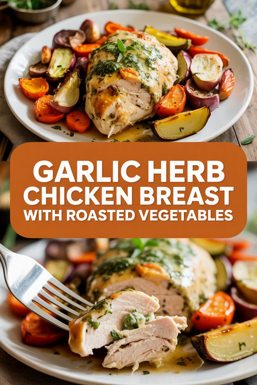 Garlic Herb Chicken Breast with Roasted Vegetables
