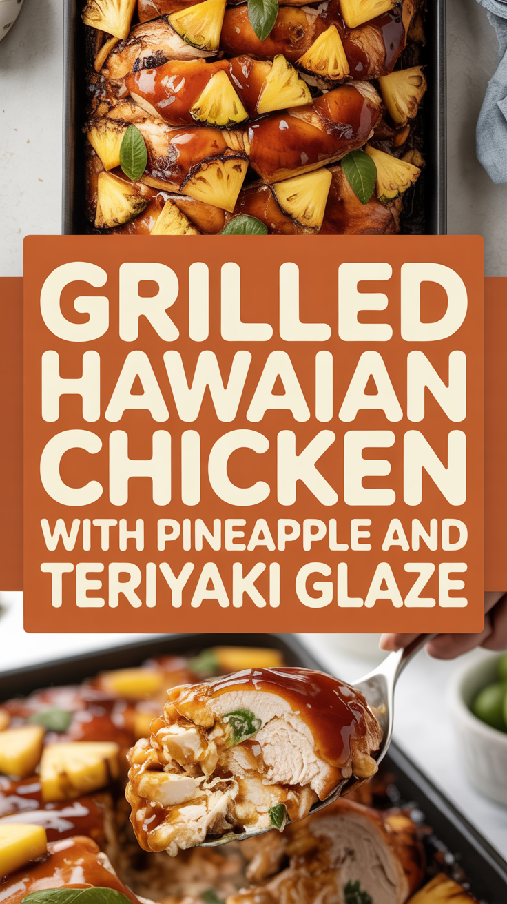 Grilled Hawaiian Chicken with Pineapple and Teriyaki Glaze