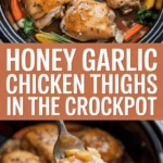 Honey Garlic Chicken Thighs in the Crockpot