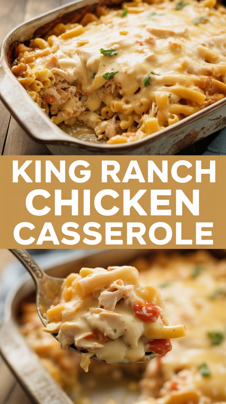 King Ranch Chicken Casserole with Creamy Cheese Sauce