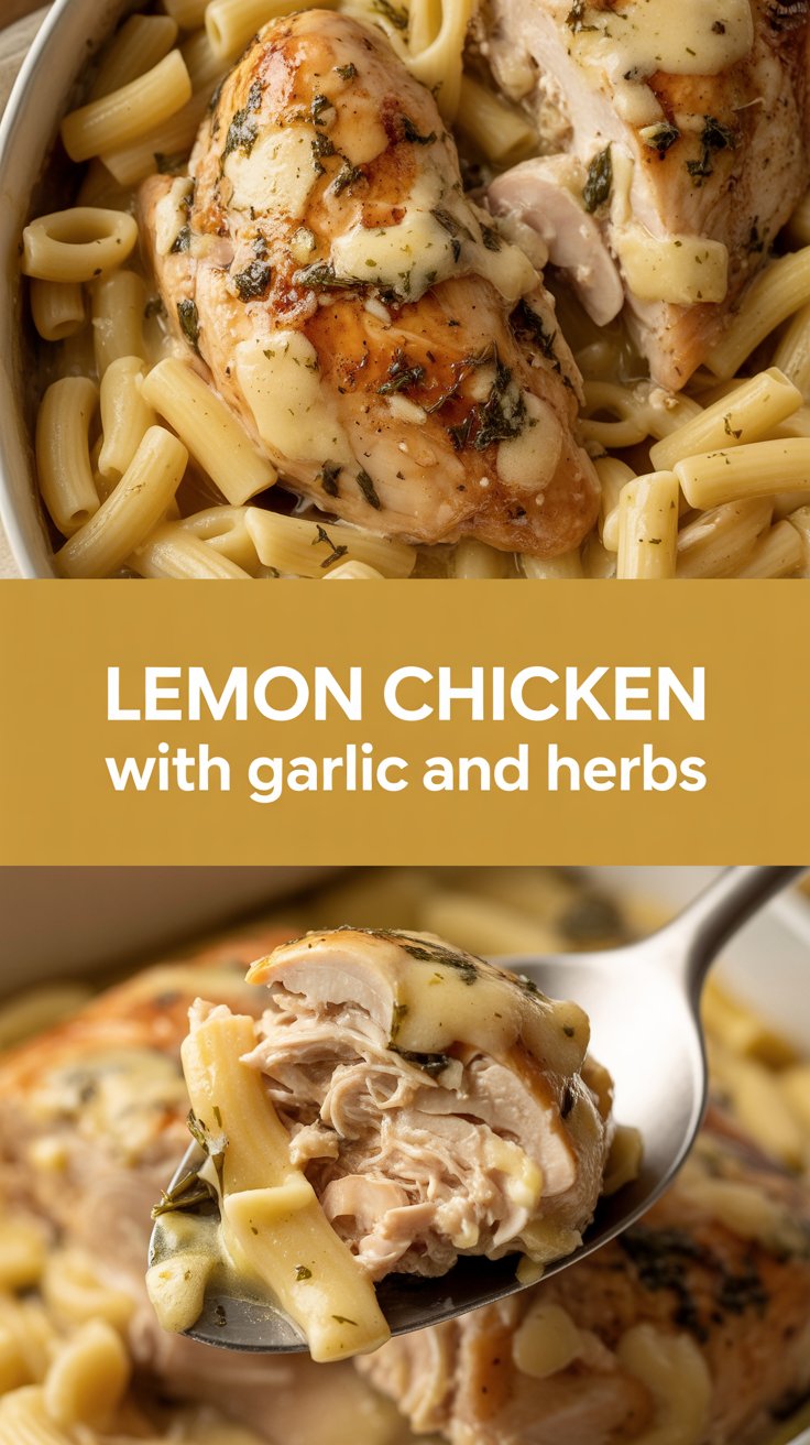 Lemon chicken with garlic and herbs