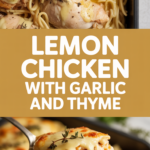 Lemon chicken with garlic and thyme Lemon chicken with garlic and thyme