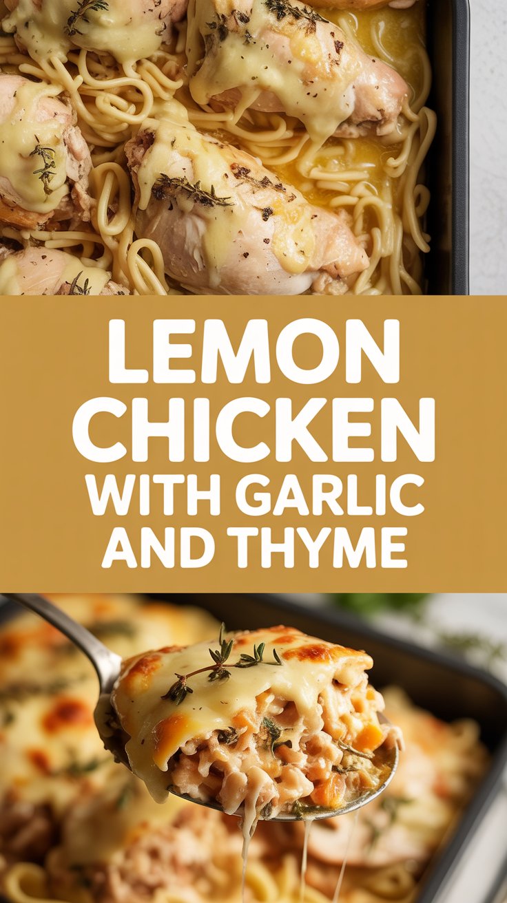 Lemon chicken with garlic and thyme