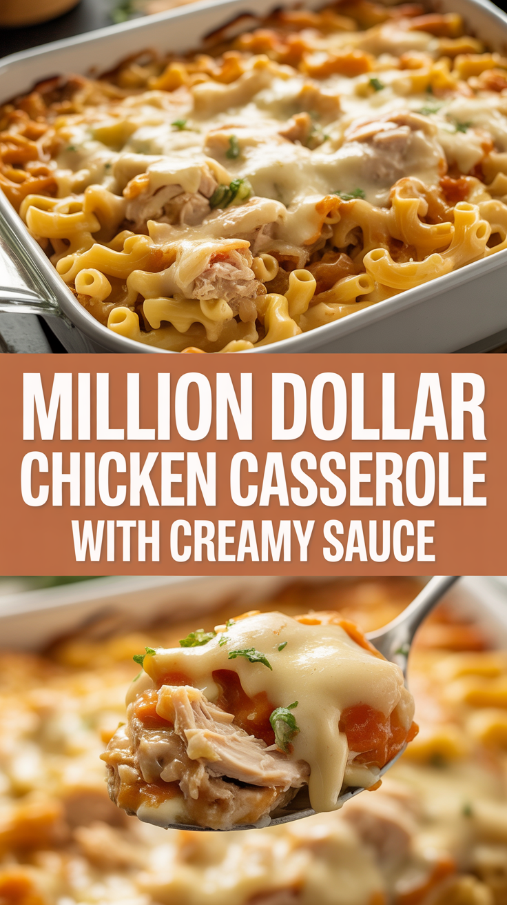 Million Dollar Chicken Casserole with Creamy Sauce