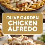 Olive Garden Chicken Alfredo with Garlic Parmesan Sauce