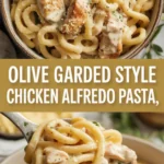 Olive Garden Style Chicken Alfredo Pasta