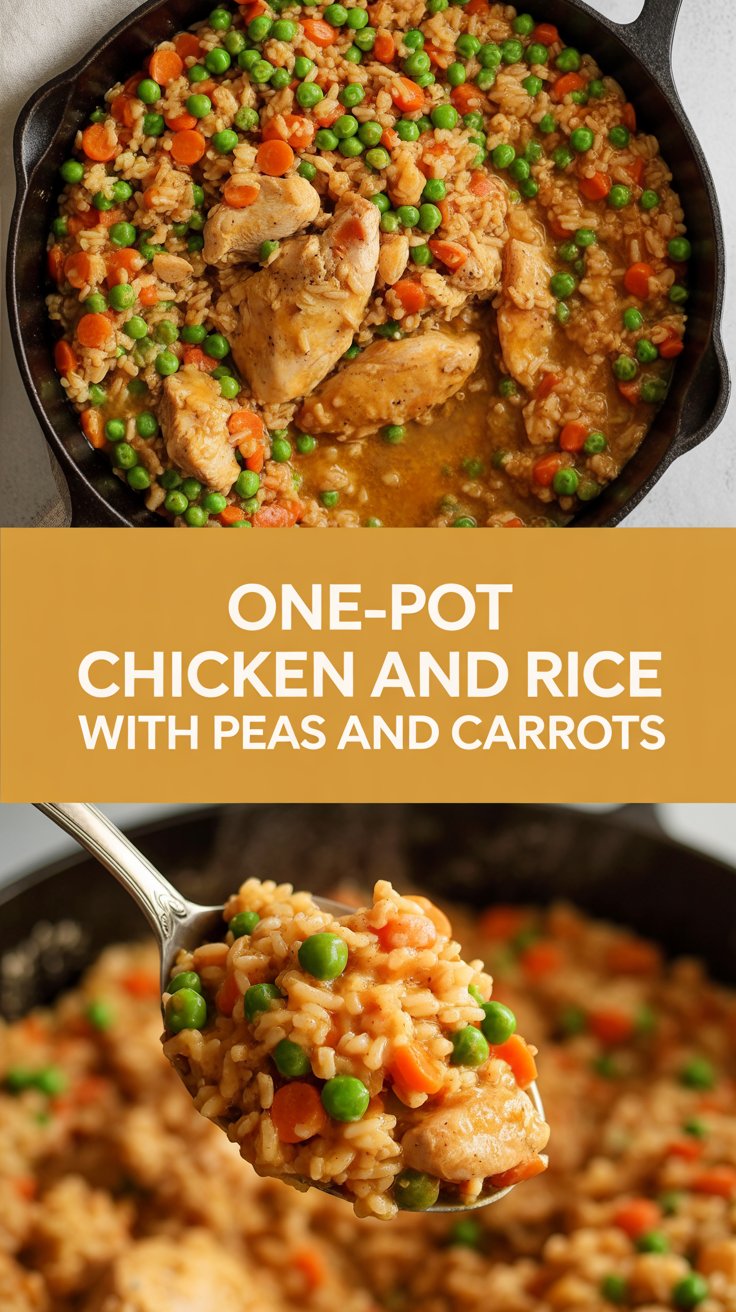 One-Pot Chicken and Rice with Peas and Carrots