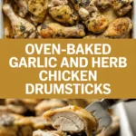 Oven-Baked Garlic and Herb Chicken Drumsticks