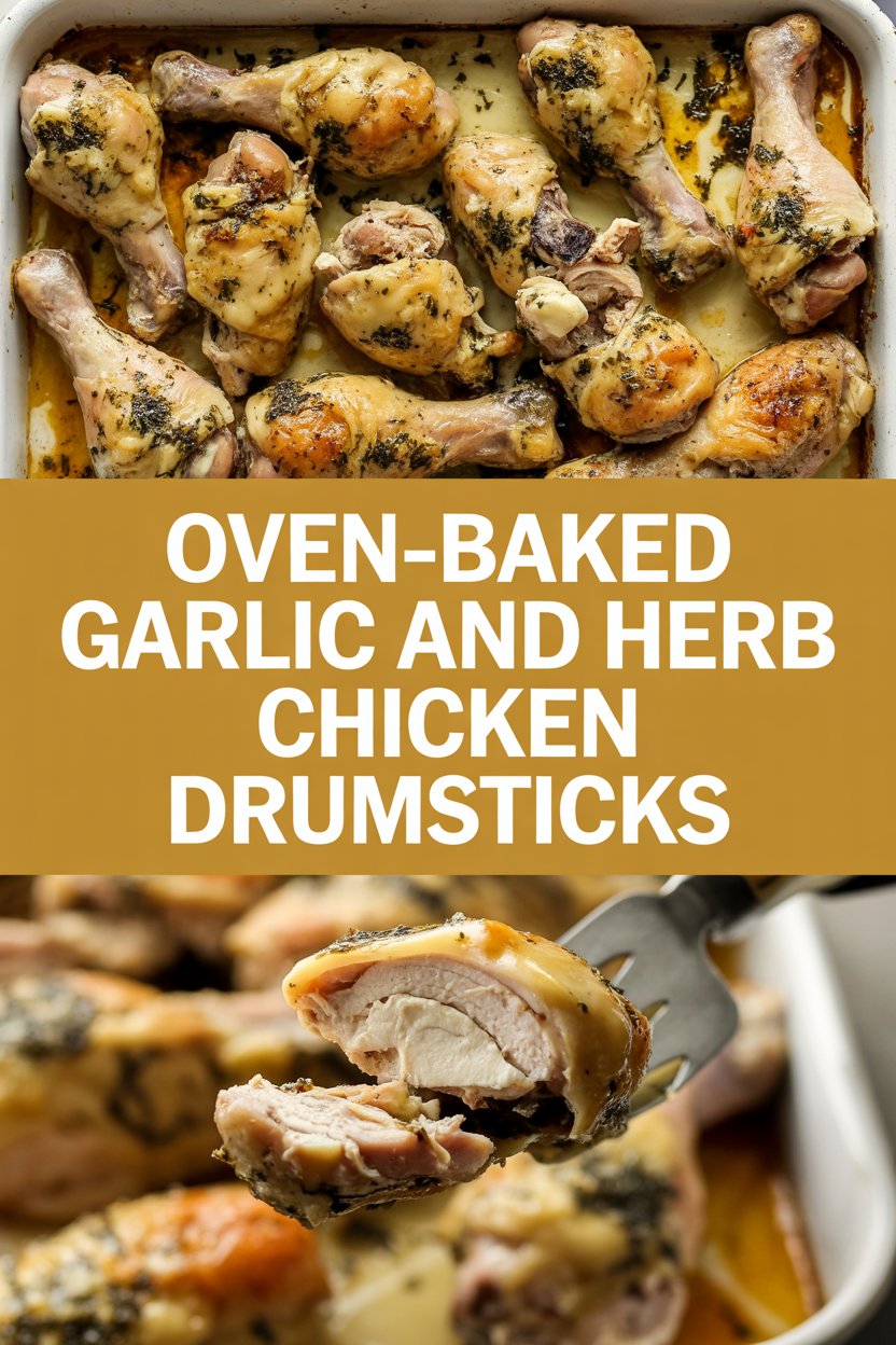 Oven-Baked Garlic and Herb Chicken Drumsticks