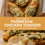 Oven-Baked Parmesan Chicken Tenders with Garlic and Herb Breadcrumbs Oven-Baked Parmesan Chicken Tenders with Garlic and Herb Breadcrumbs
