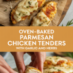 Oven-Baked Parmesan Chicken Tenders with Garlic and Herbs Oven-Baked Parmesan Chicken Tenders with Garlic and Herbs